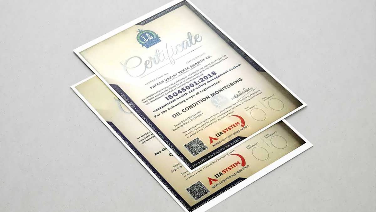 گواهی ISO14001 ISO45001